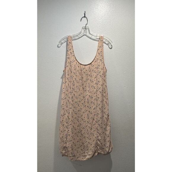 American Eagle Size Medium Floral Print Peach Dress Cut Out Back Sundress Boho - Picture 1 of 7